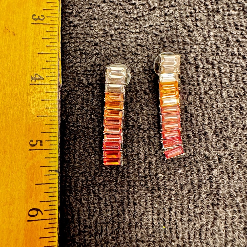 Elegant Pink Gradient Earrings